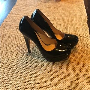 Prada Patent Leather Platform Pumps (5.25 in)